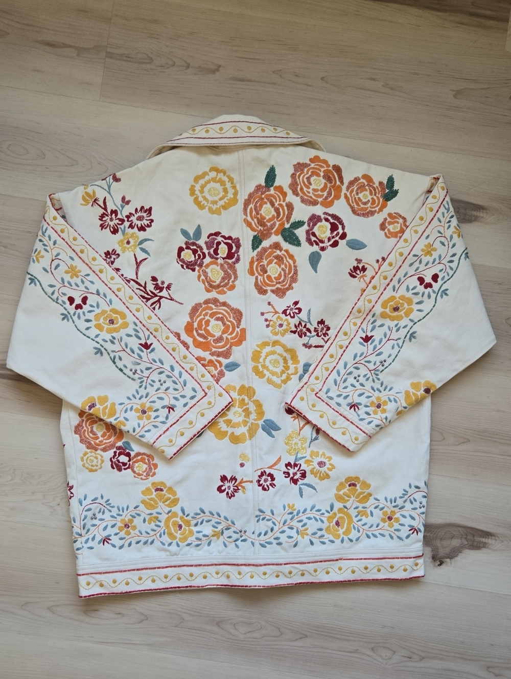 NWT We The Free Avery Embellished Jacket, Pearled Ivory, Size Small - Picture 7 of 7